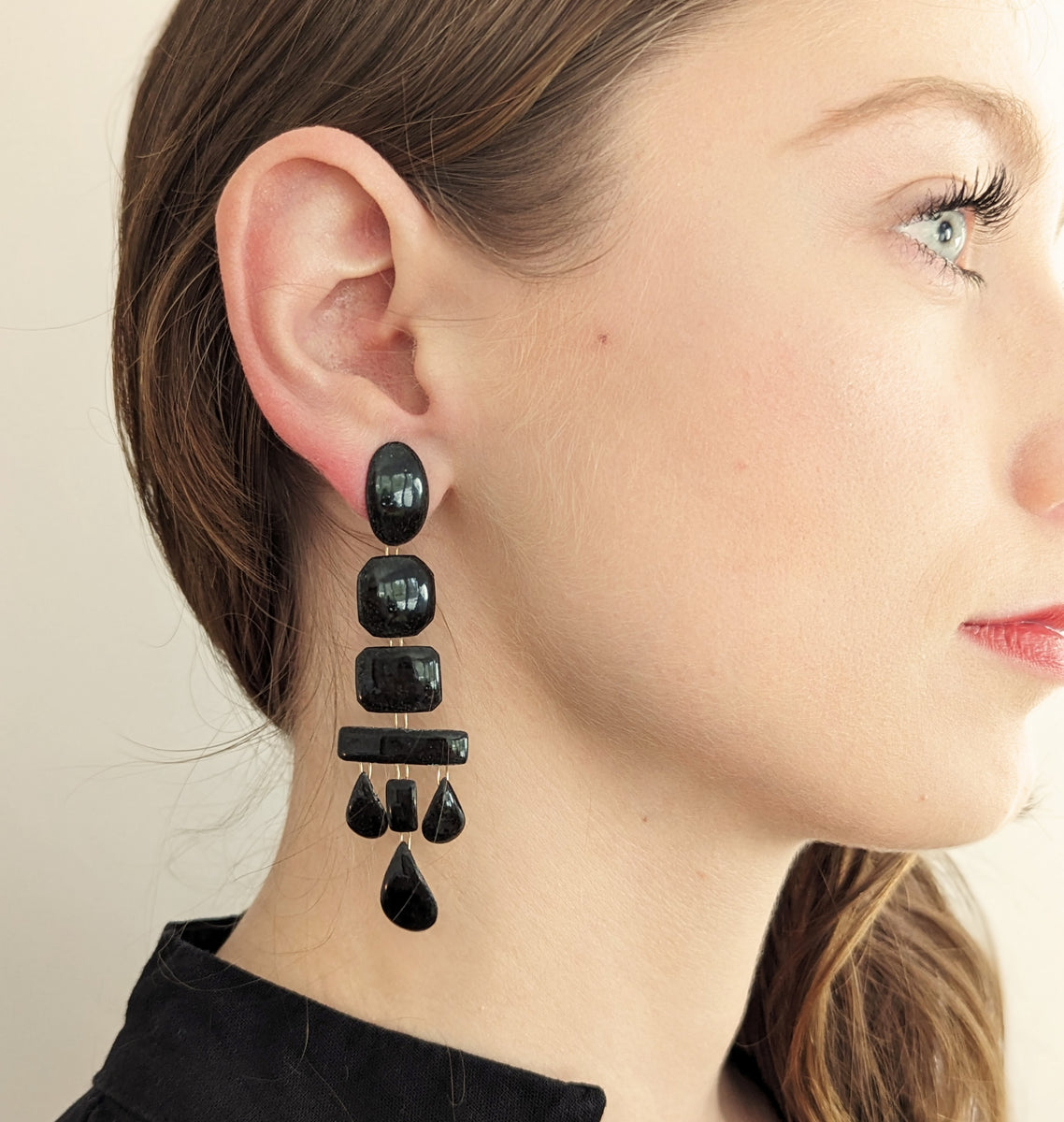 [BLACKMUSE]少女時代 ジェシカ着用☆Square chandelier Earrings Faceted Marquise Stone Chandelier Earrings - EJ2240 – Jane