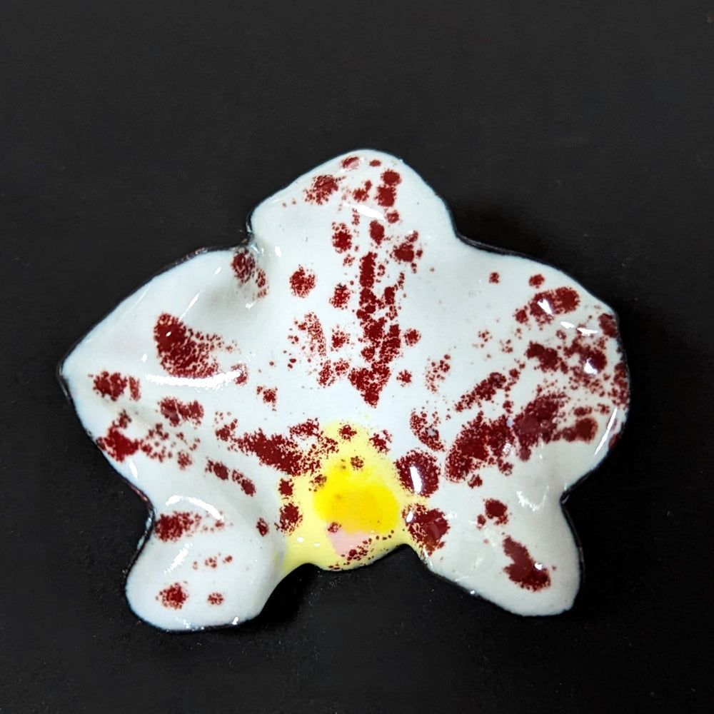 Speckled Orchid Pin