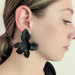 Large Post Orchid Earrings