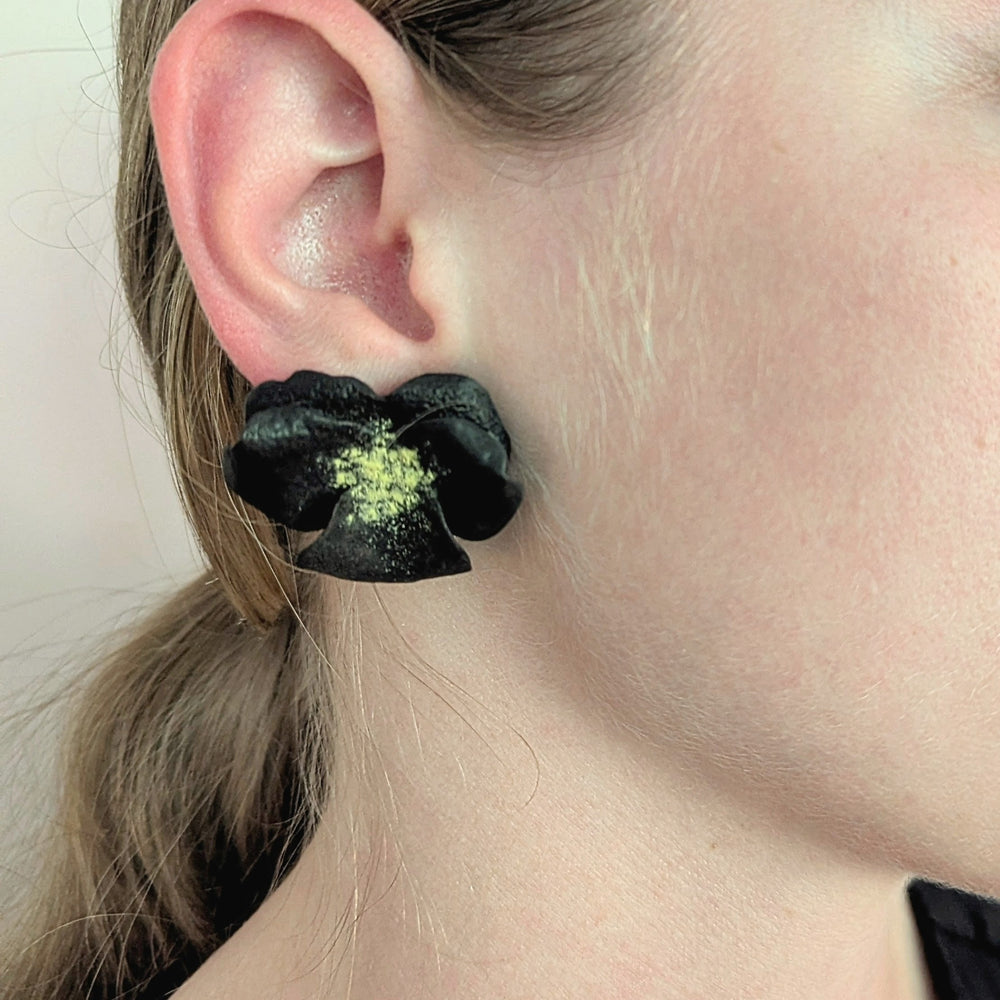 Small Pansy Earrings