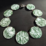 Multi Disc Green Necklace