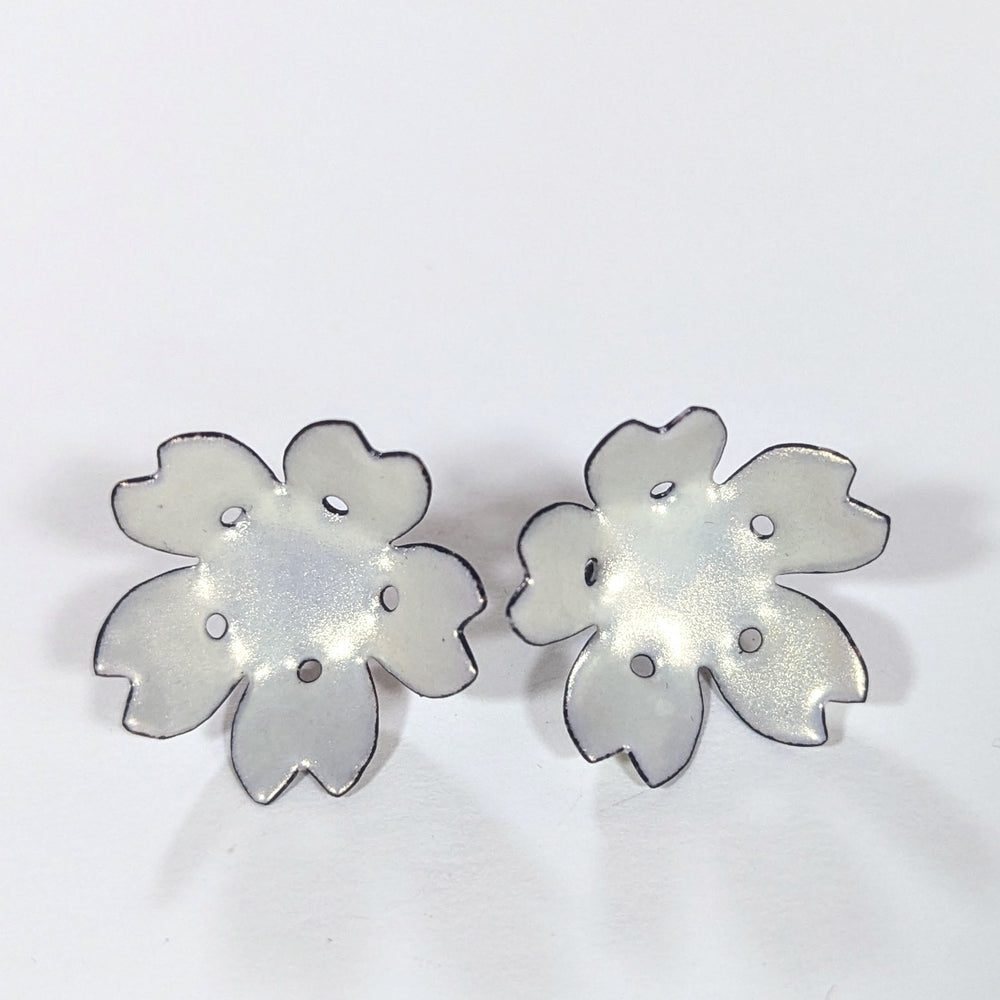 Pale Gold Cherry Blossom Earrings