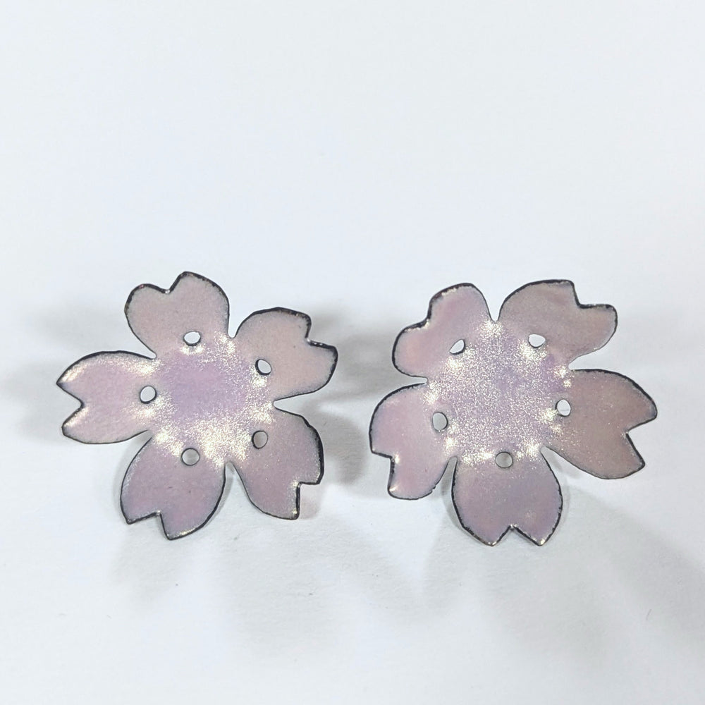 Pale Pink Cherry Blossom Earrings