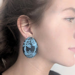 Large Baroque Landscape Earrings