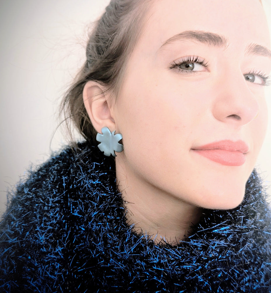 Blue Pop Art Earrings