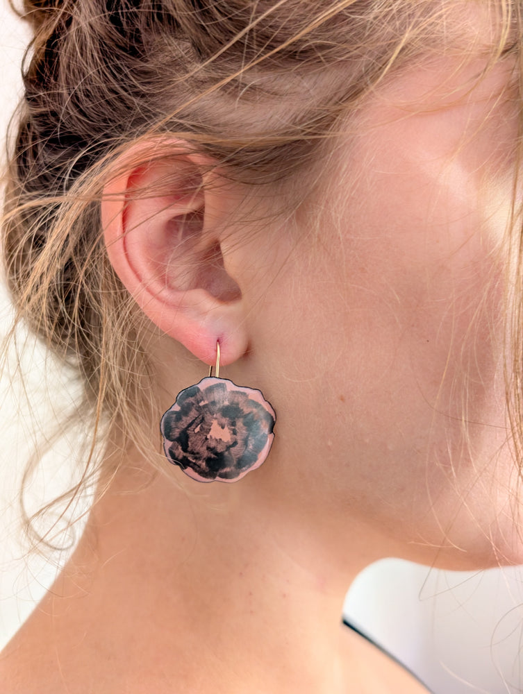 Small Dusty Rose Earrings