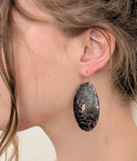 Oval Dusty Rose Earrings