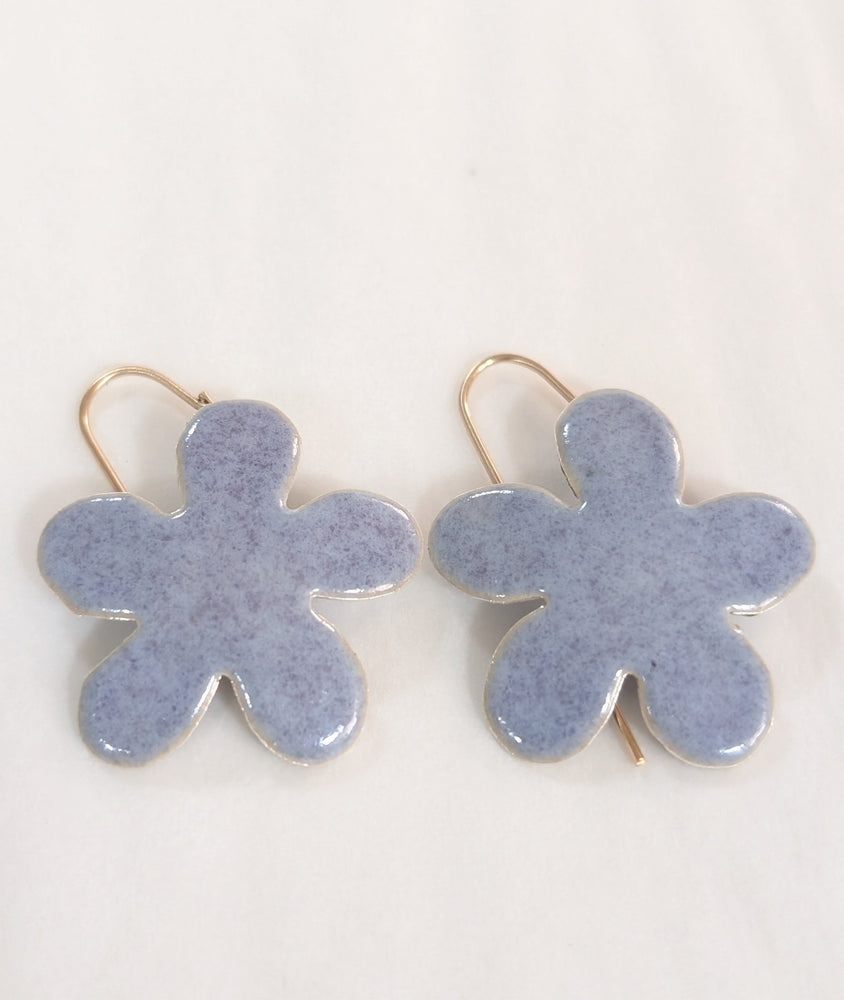 Hyacinth Purple Cheeky Flower Earrings