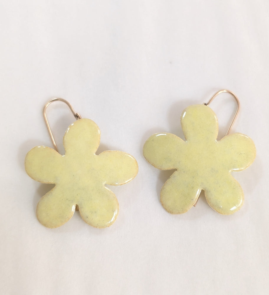 Yellow Cheeky Flower Earrings