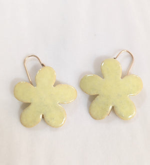 Yellow Cheeky Flower Earrings