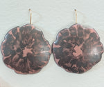 Large Dusty Rose Earrings