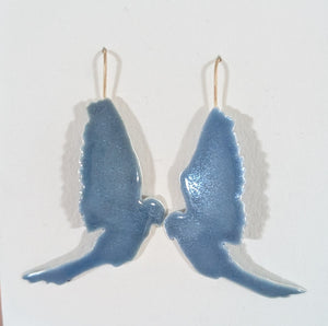 Large Gray Blue Birds