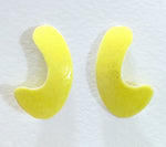 Acid Yellow Swoop Earrings