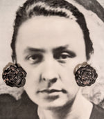 Black Rose Earrings