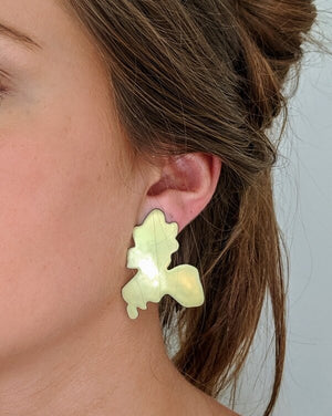 
                
                    Load image into Gallery viewer, Yellow Glow Blob earrings
                
            