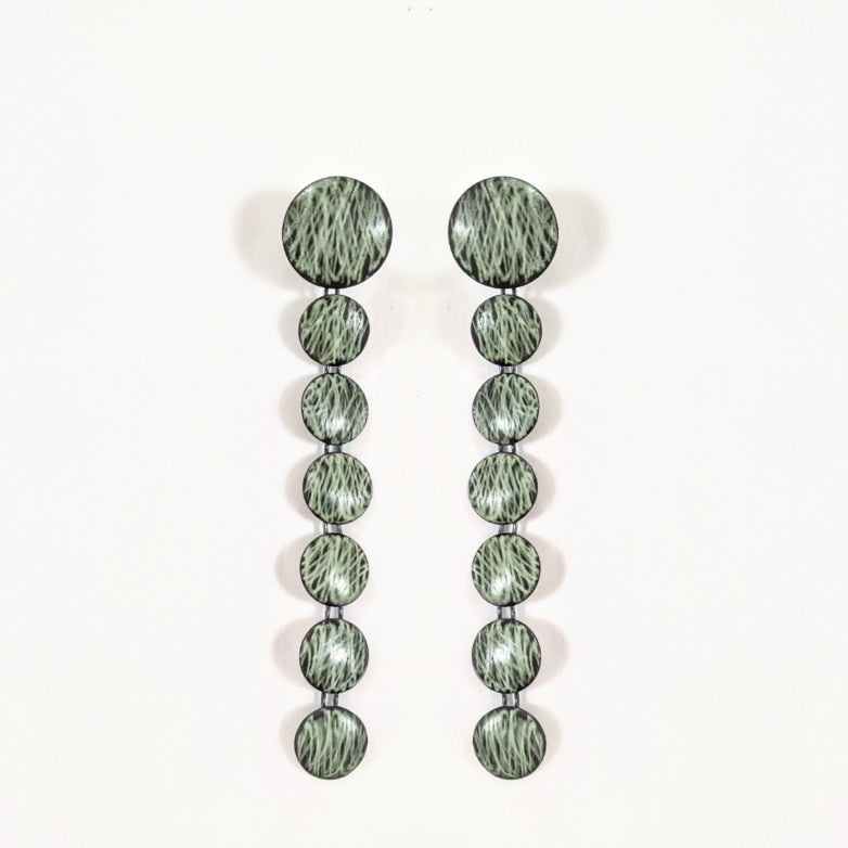
                
                    Load image into Gallery viewer, Grass Inspired Dangle Earrings
                
            