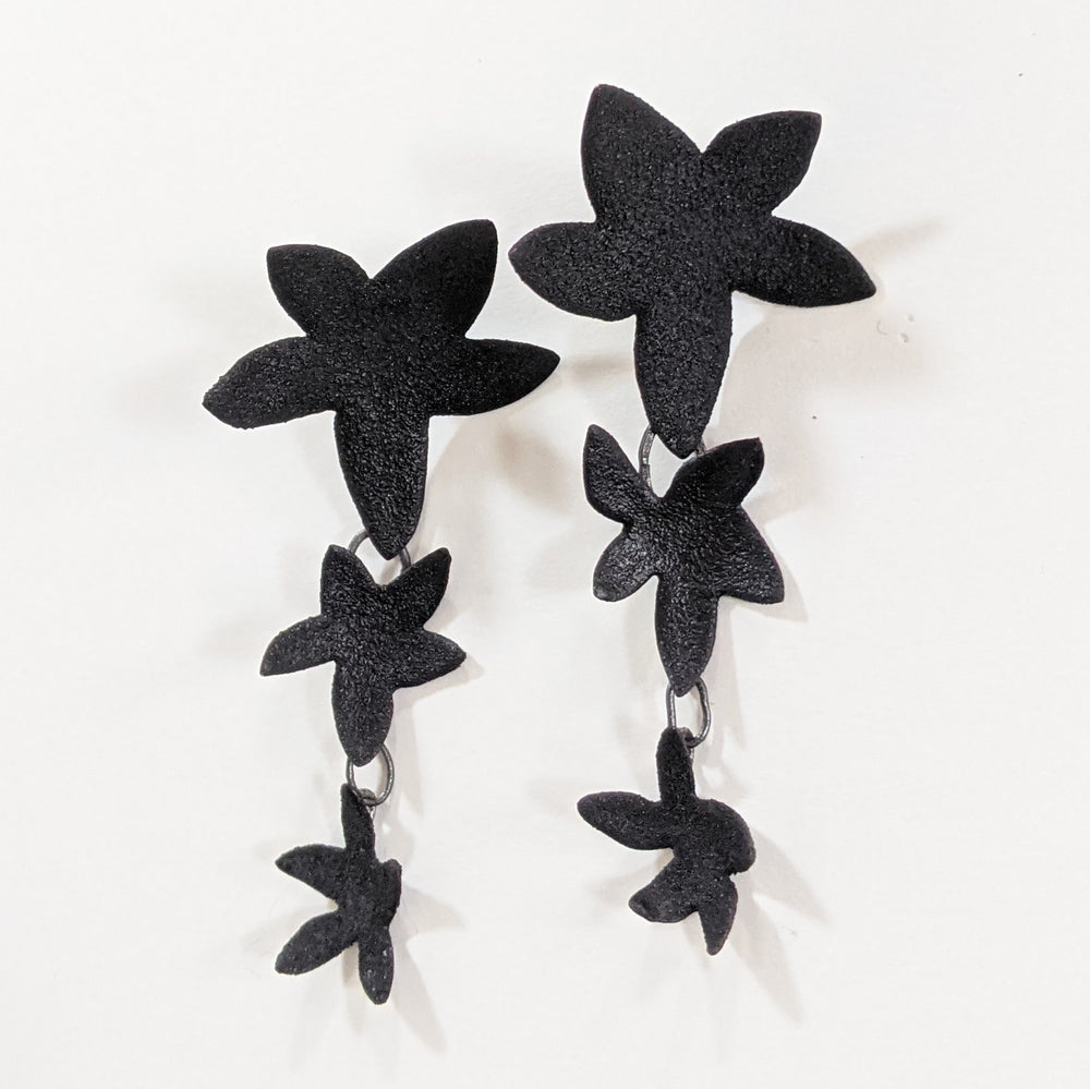Cascading Noir Garden earrings