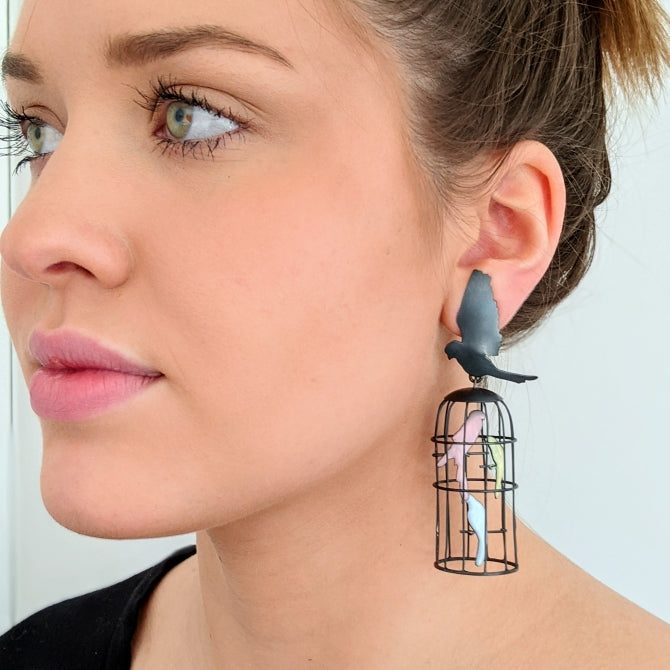 Caged Bird Earrings
