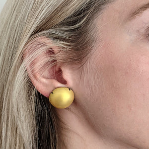 Large Golden Dome earrings