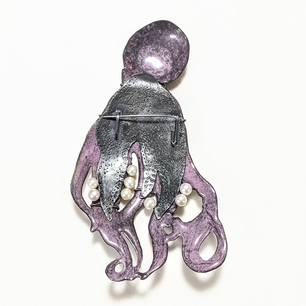 
                
                    Load image into Gallery viewer, Viola the Violet Octopus Pin
                
            