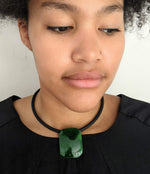 Emerald Green Gem Cut Pendant
