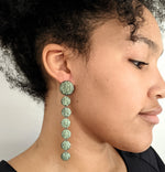 Grass Inspired Dangle Earrings