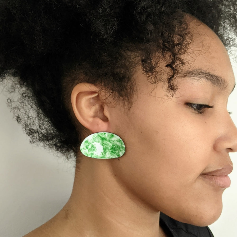 Squashed Oval Earrings