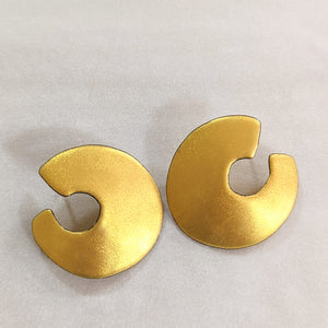 Small Organic Gold Hoops