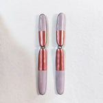 Pink and Red Double Drop Earrings
