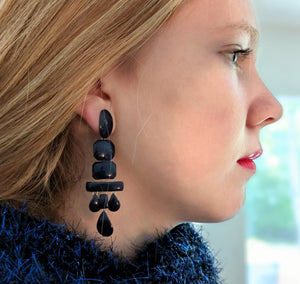 
                
                    Load image into Gallery viewer, Blue Chandelier Earrings
                
            