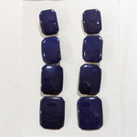 Blue Gem Drop Earrings