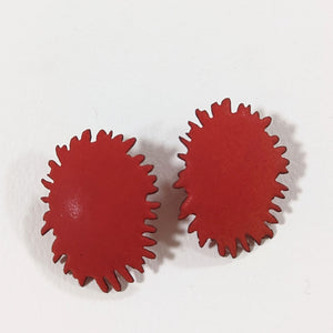 Red Splat Earrings