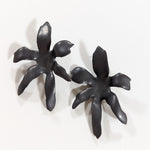 Graphite Orchid Earrings