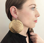 Big Gold Disc Earrings