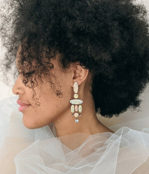 
                
                    Load image into Gallery viewer, Confetti Ellipse Earrings
                
            